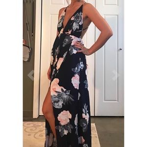 floral maxi dress